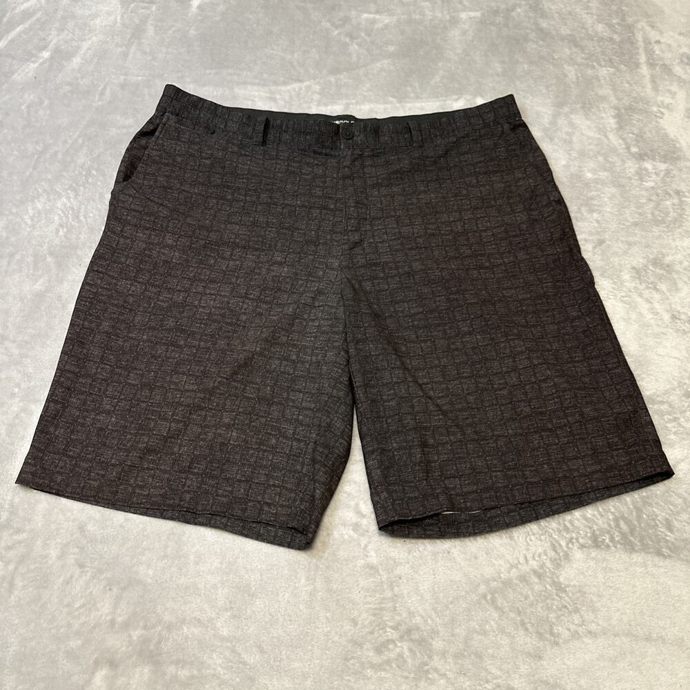 NIKE GOLF Tour Performance Shorts Mens Size 40 Gray Flat Front Chino Dri-Fit